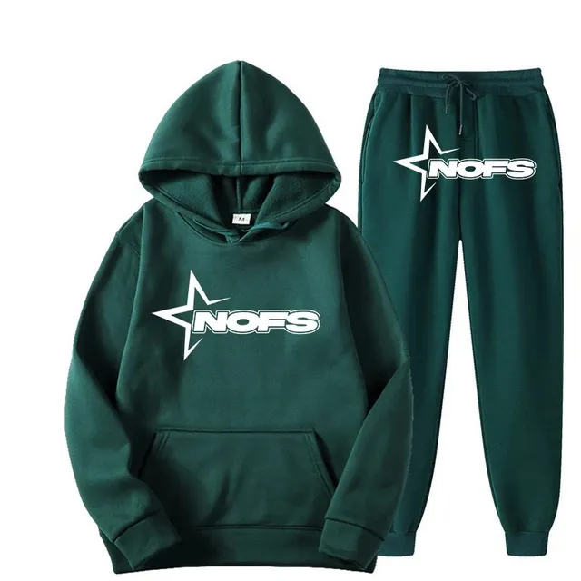Corteiz Hoodie and Joggers Set Star Logo