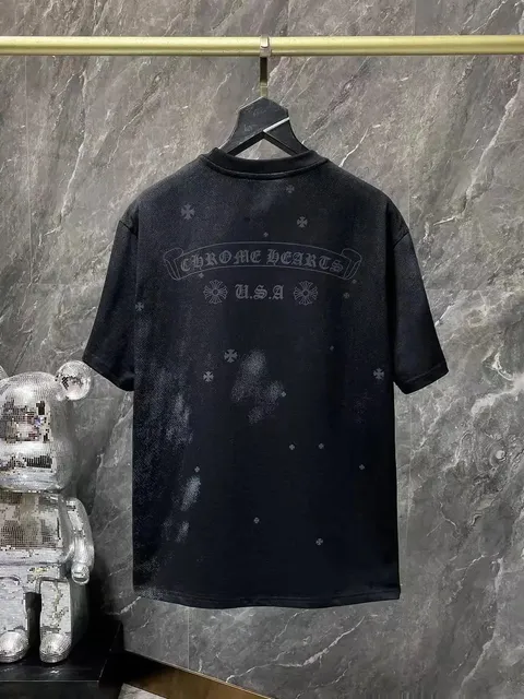 Chrome Hearts T-Shirt Distressed Logo Print
