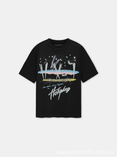 Amiri Graphic Tee Hollywood Print