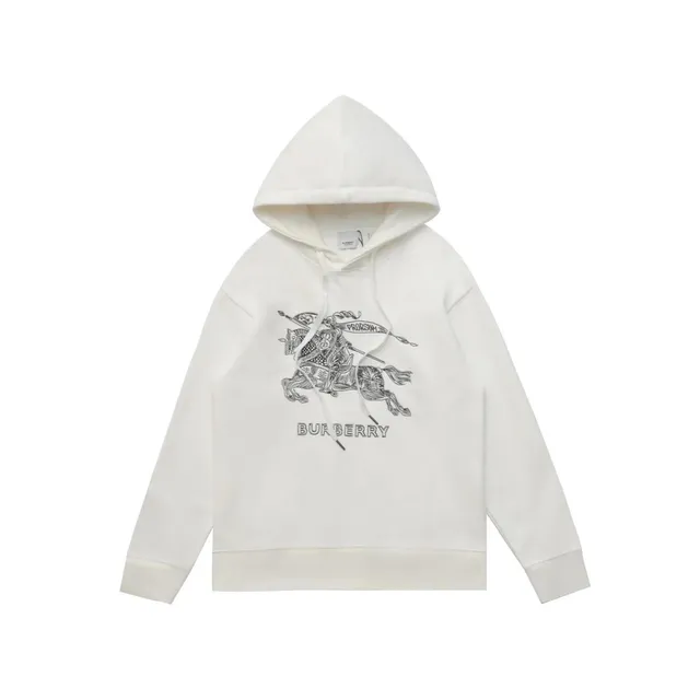 Burberry Equestrian Knight Hoodie Embroidered Knight