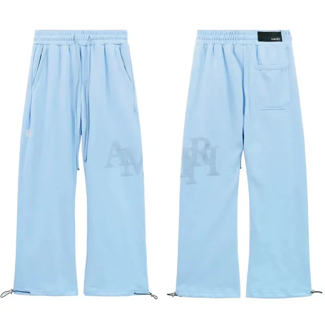 Amiri Logo Sweatpants Light Blue