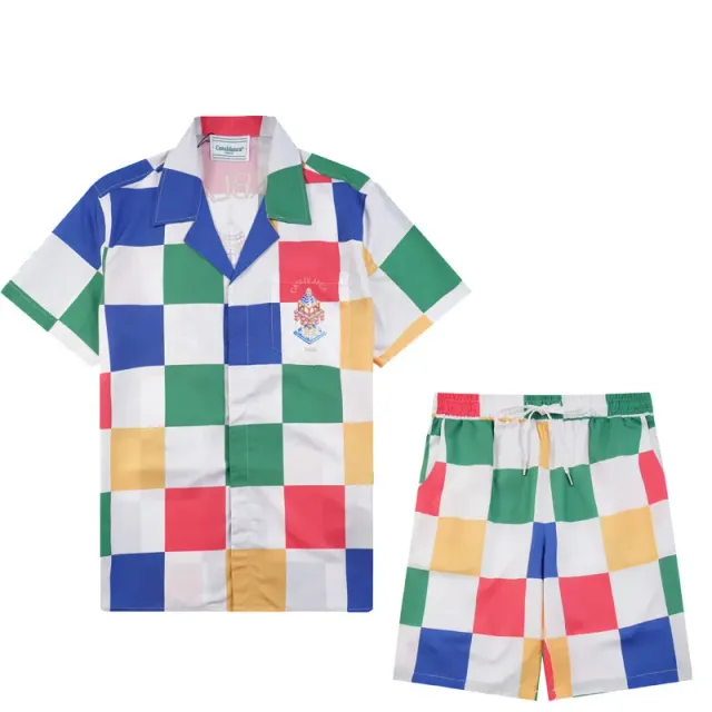 Casablanca Checkered Set Multi-Color Block Check