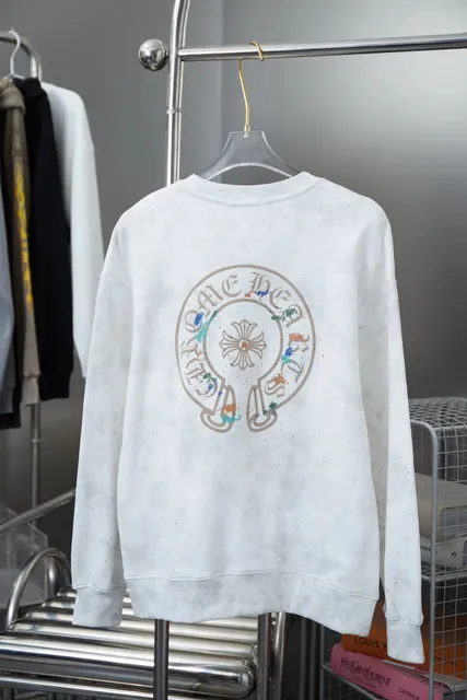 Chrome Hearts Crewneck Sweatshirt Acid Wash with Embroidered Logo