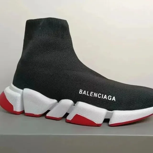 Balenciaga Speed Trainer Black White Red