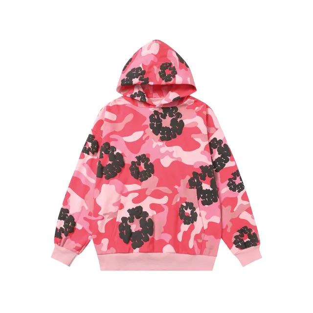 Balenciaga Hoodie Camouflage with 3D Logo Appliqué