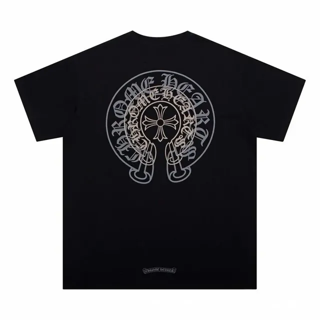 Chrome Hearts Graphic Tee Cross Logo Print