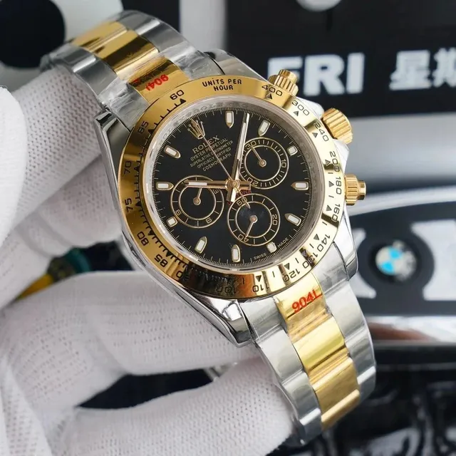 Rolex Oyster Perpetual Cosmograph Daytona Two-Tone Black Dial