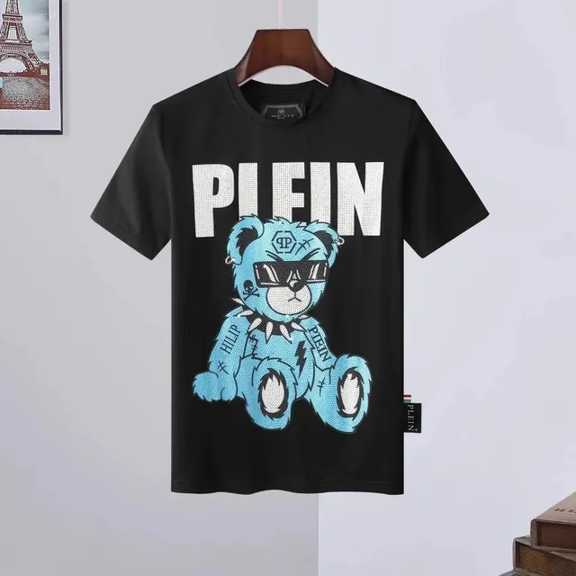 Philipp Plein Graphic Tee Crystal Bear