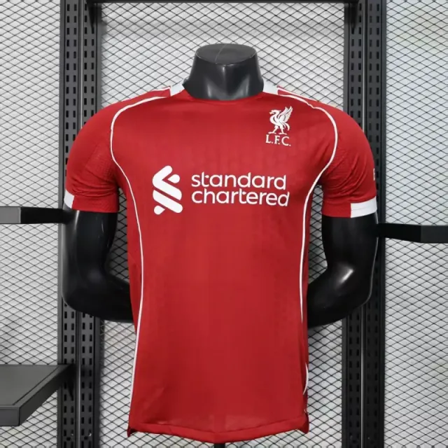Liverpool FC Home Jersey Standard Chartered Sponsor
