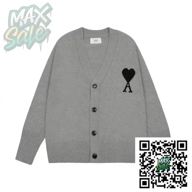 Amiri Cardigan Heart Logo