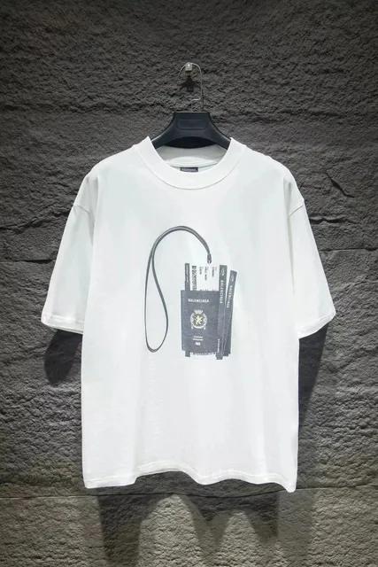 Balenciaga Passport T-Shirt Passport Print