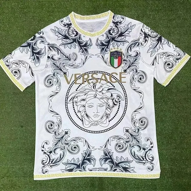 Versace Italy National Team Jersey Baroque Medusa Print