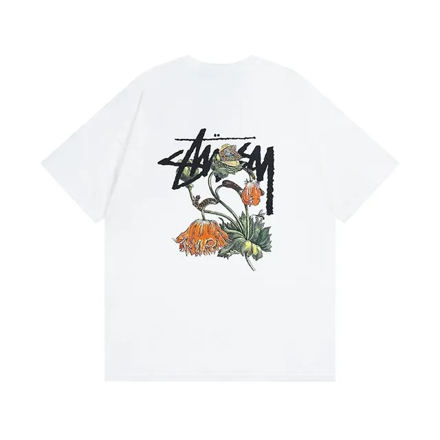 Stüssy Graphic Tee Floral Logo Print