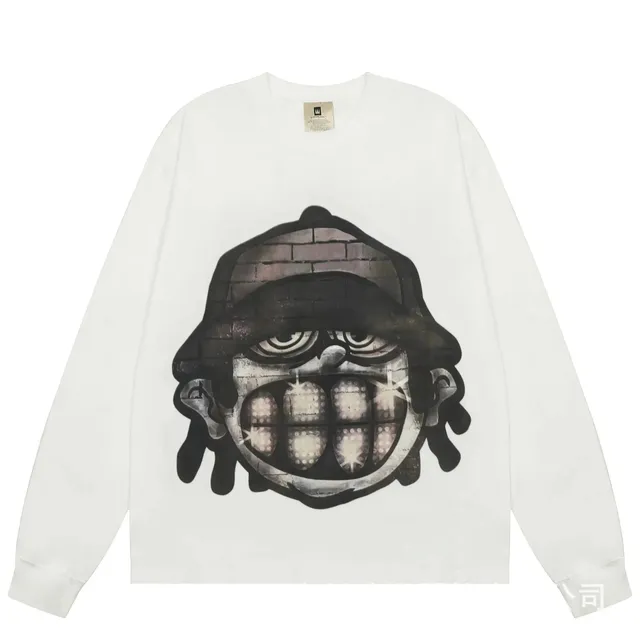 BAPE Long Sleeve Tee Brick Wall Shark Face