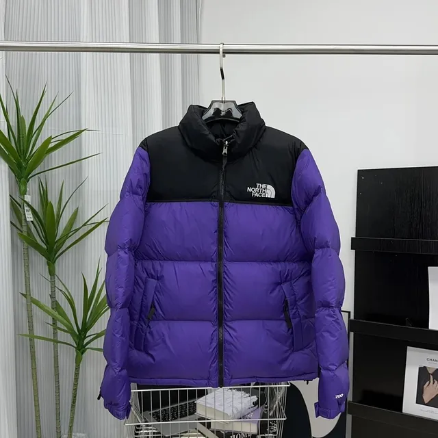 The North Face Nuptse Jacket Purple Black