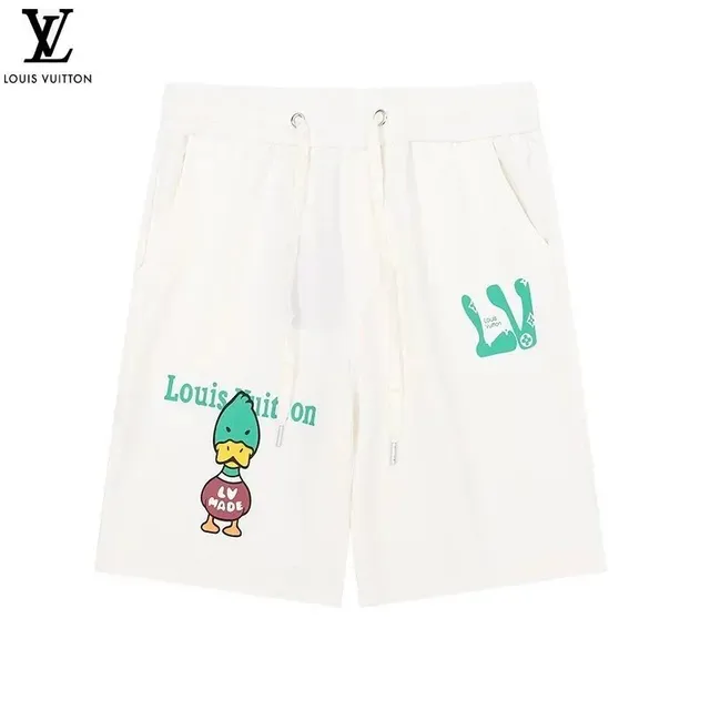 Louis Vuitton Printed Shorts Duck and LV Logo