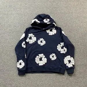 Comme des Garçons Flower Print Hoodie Daisy Motif