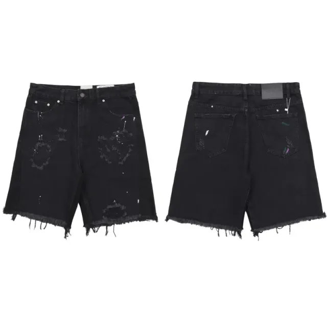 Dior B22 Shorts Distressed Paint-Splatter