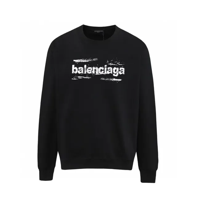 Balenciaga Crewneck Sweatshirt Distressed Logo