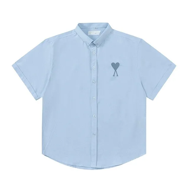 Amiri Button-Up Shirt Heart Logo