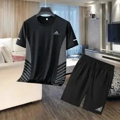 Adidas Training Set Black/Grey Panel
