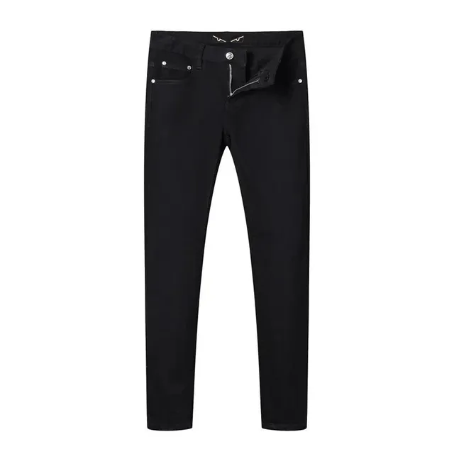 Slim Fit Jeans Solid Black