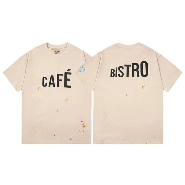 Gallery Dept. Café Bistro Tee Distressed Print