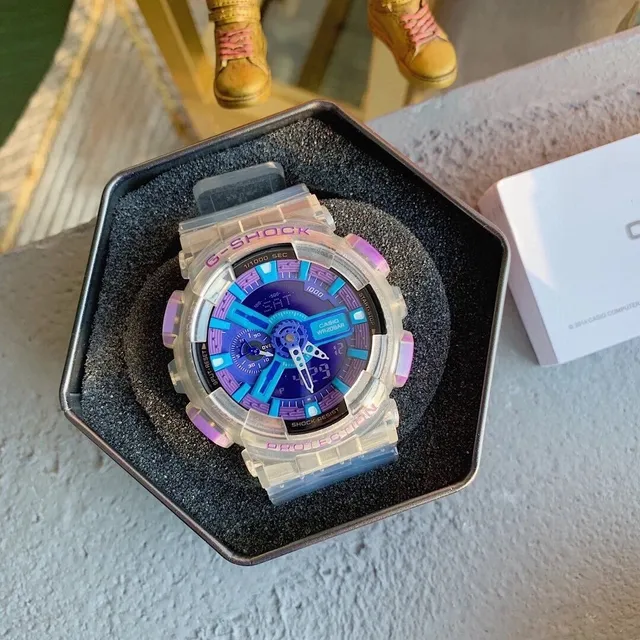 Casio GA-110 Transparent Purple Blue