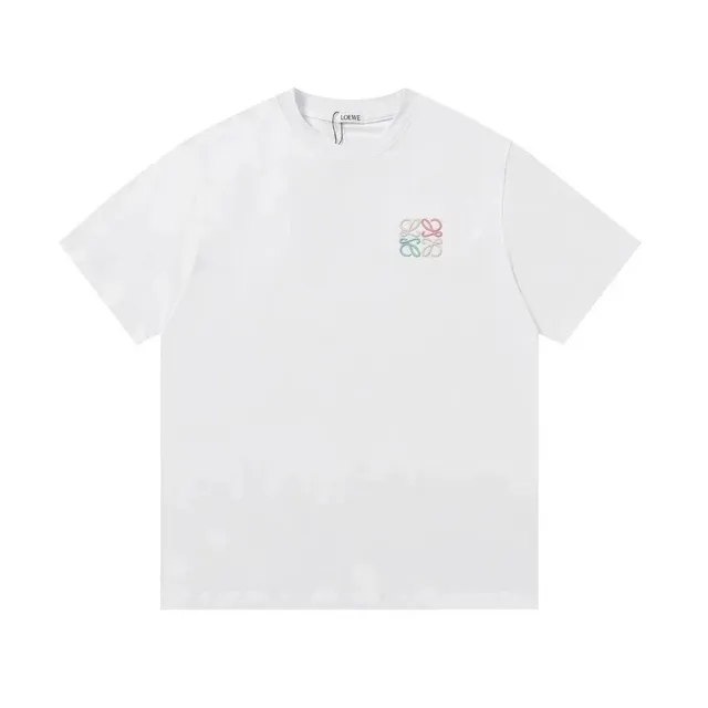 Loewe T-Shirt Multicolor Logo Embroidery