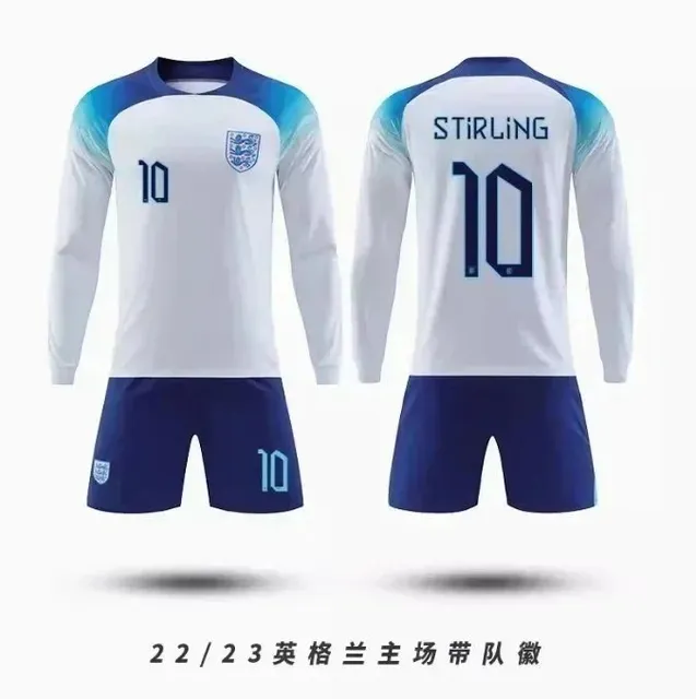England National Team × Adidas 22/23 England Home Kit Stirling #10