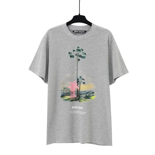 Palm Angels Graphic Tee Palm Tree Print