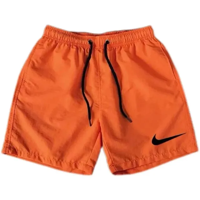 Nike Board Shorts Swoosh Logo Orange
