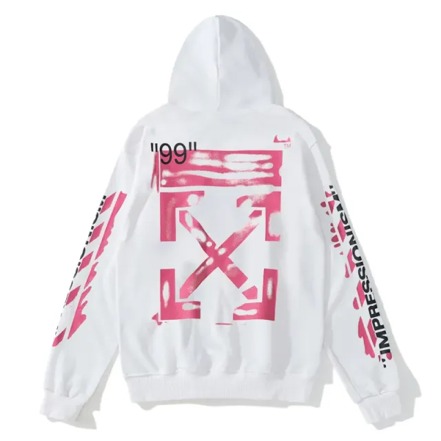 Off-White Hooded Sweatshirt Industrial Pink