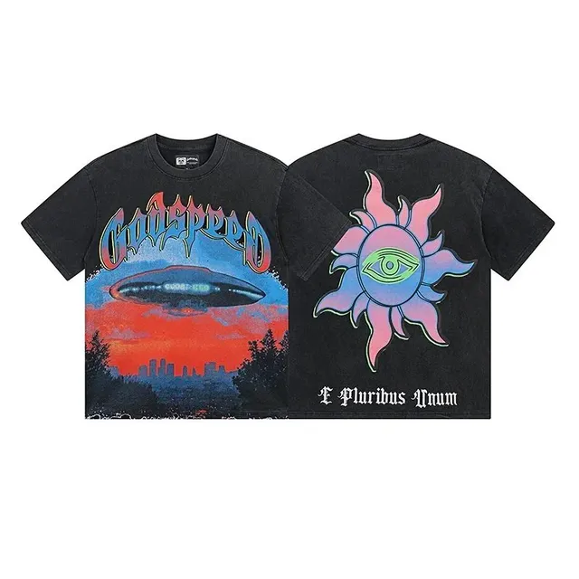 Corteiz Graphic T-Shirt Godspeed UFO Print