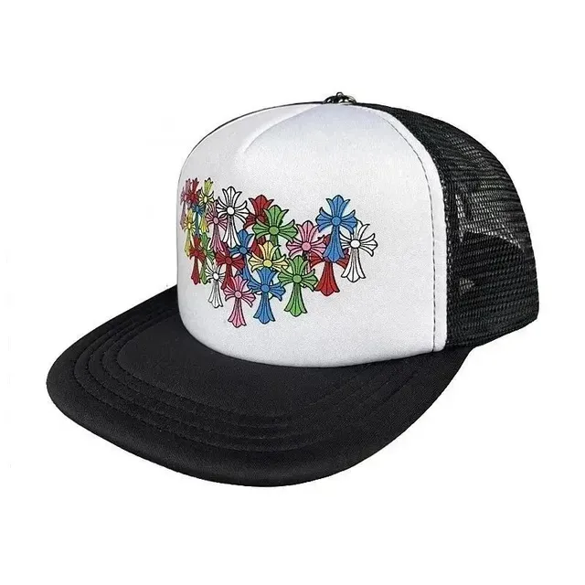 Chrome Hearts Trucker Hat Multi-Color Cross Logo