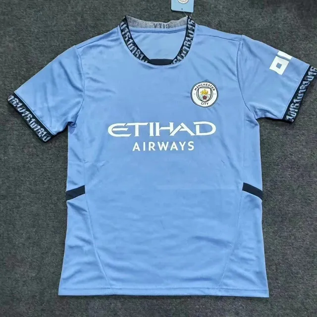Manchester City Home Jersey Etihad Airways Sponsor