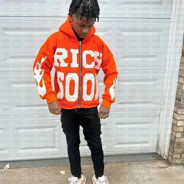 Rich Soon Zip-Up Hoodie Rich Soo