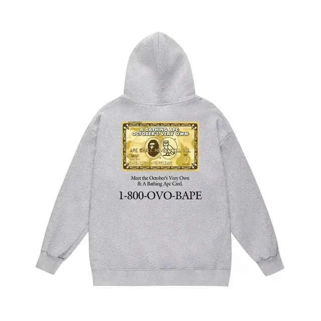 BAPE × Off-White Hoodie October's Very Own Ape Card
