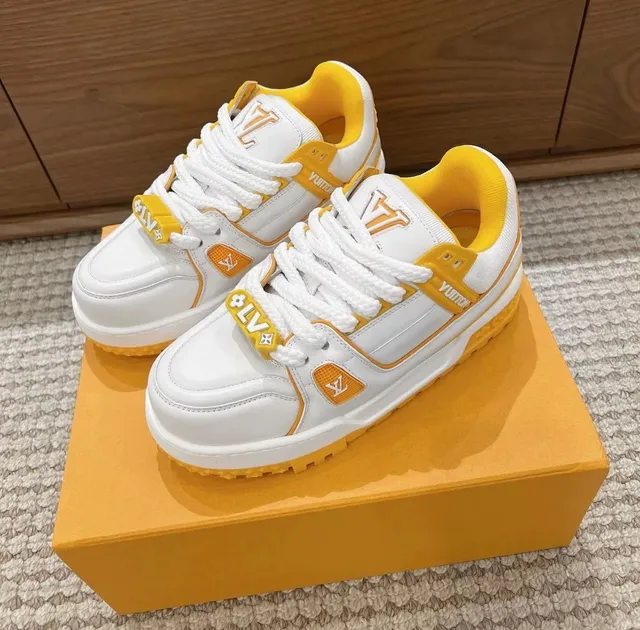 Louis Vuitton LV Trainer White Yellow
