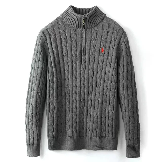 Polo Ralph Lauren Cable Knit Quarter-Zip Sweater Classic Cable