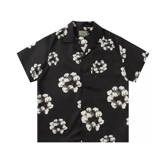 Denim Tears Cotton Flower Shirt Cotton Bloom Print
