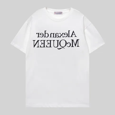 Alexander McQueen Logo T-Shirt Reversed Typography