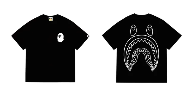 BAPE Shark Tee Outline Shark