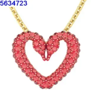 Love swan red necklace