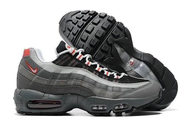 Nike Air Max 95 Greyscale with Red Accents