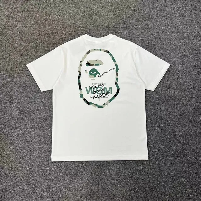 BAPE × Gallery Dept. Graphic Tee WGM Gone Mad Camo Ape Head