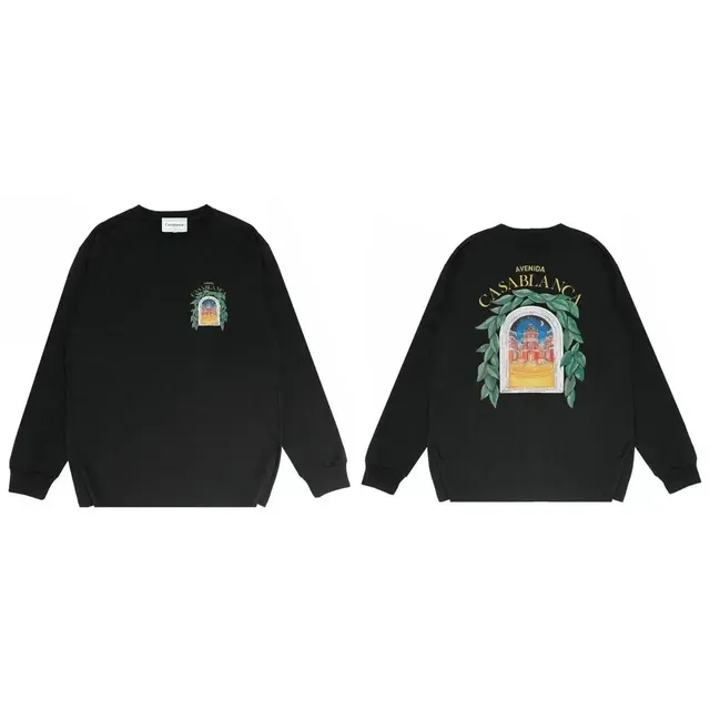 Long-Sleeve Tee Avenida Casablanca Print