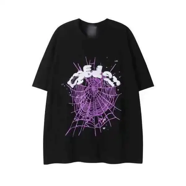 Sp5der Graphic Tee Spider Web Print