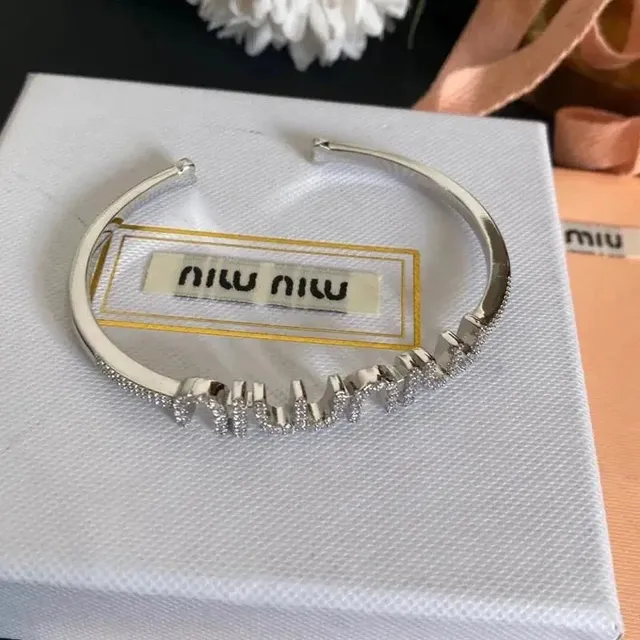 Miu Miu Cuff Bracelet Crystal-Embellished