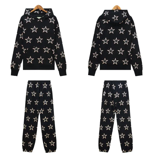 Off-White Star Print Hoodie and Joggers Set All-Over Star Print